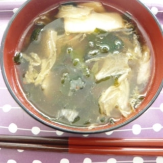 3分でできる韓国風はるさめスープ